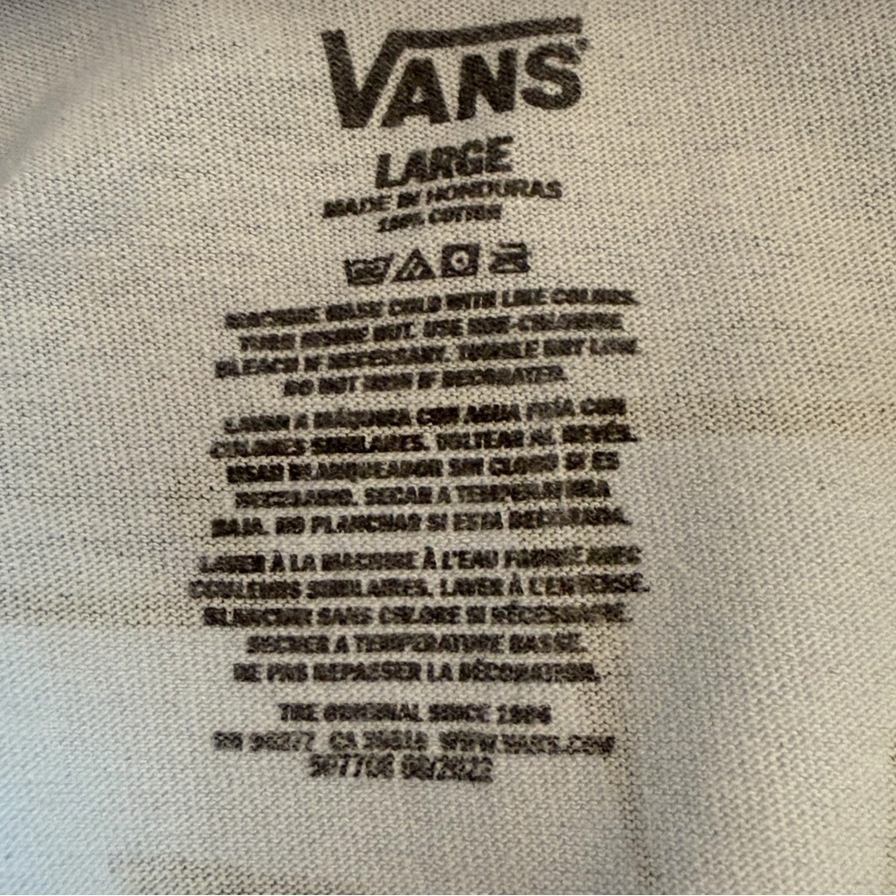 Vans Graphic Tee with Frog and Mushrooms Size Large - Picture 6 of 8
